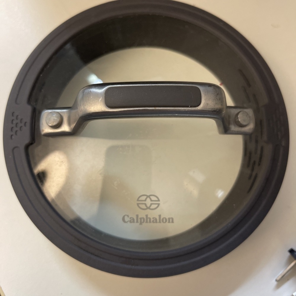 Calphalon Replacement Lid Glass #8701 Silicone Strainer 6" Diameter